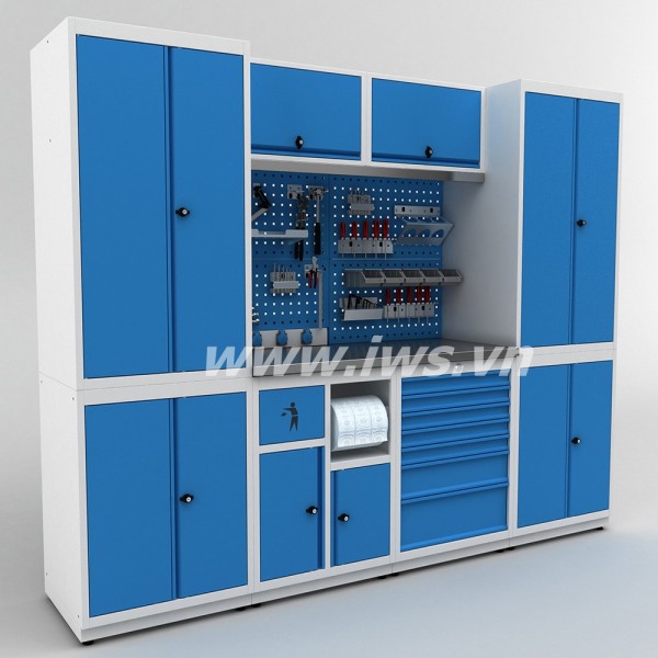 Hệ tủ chứa đồ nghề, dụng cụ 2500mm - Model: 13252